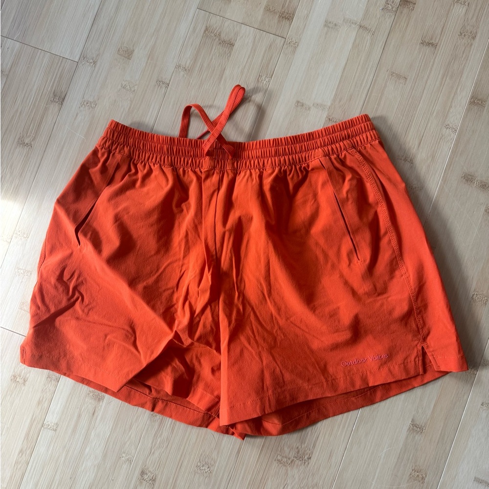 Outdoor Voices RecTrek Utility Hiking Shorts Orange Size M Style 299874